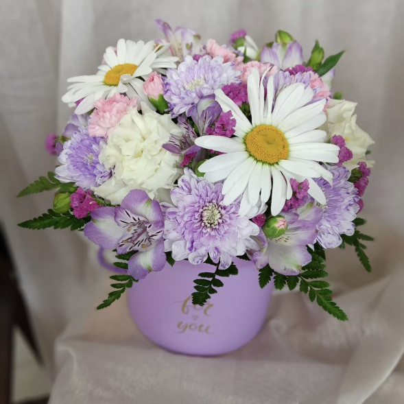 Композиция в коробке «Прекрасный день» в Приморском