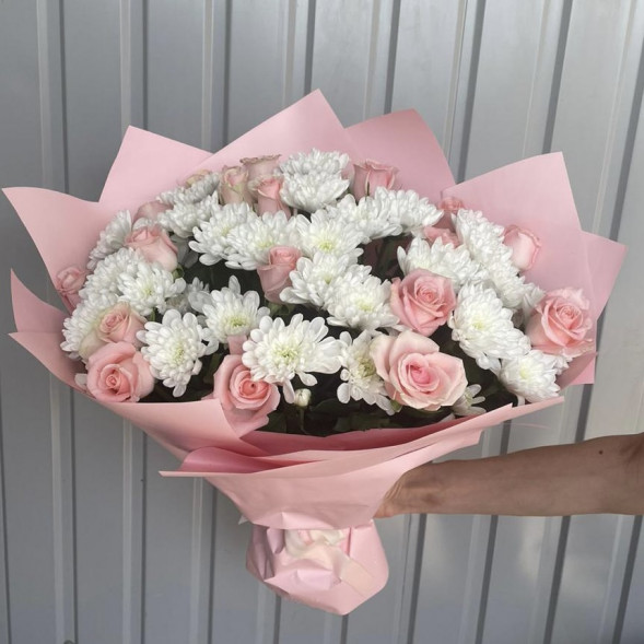 Букет «Нежная хриза» в Приморском