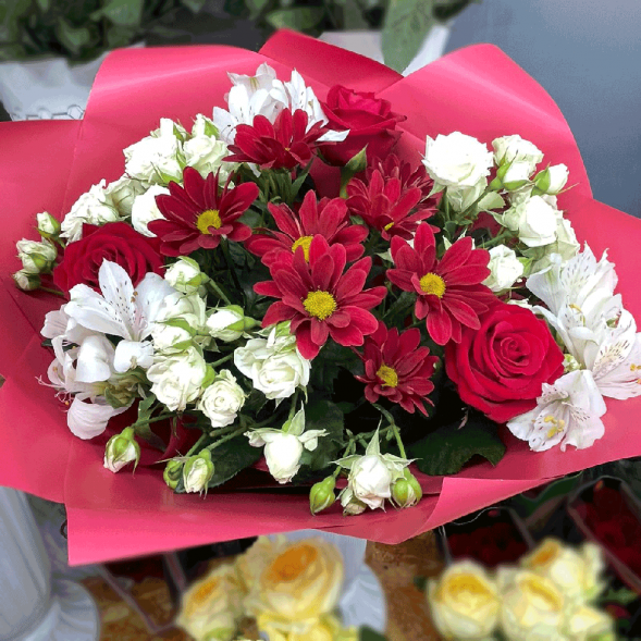 Букет "Яркий стиль" в Приморском