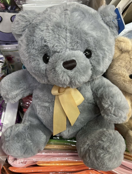 Плюшевый мишка тёмный 30-35 см. в Приморском