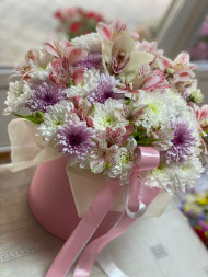 Цветы в коробке "Солнечное утро"