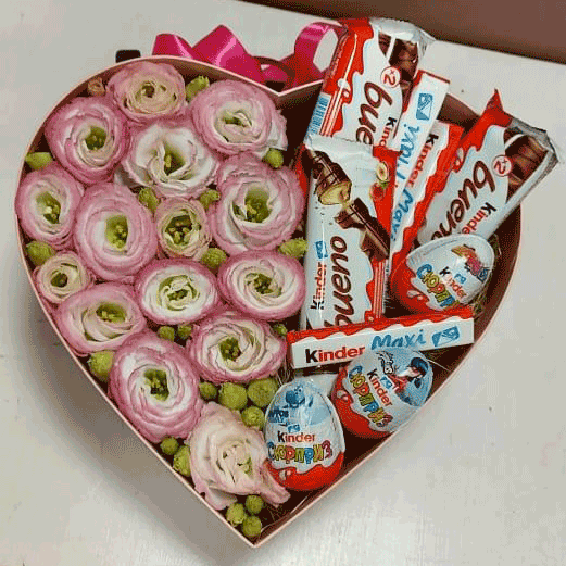 Композиция в коробке "Приятный сюрприз" в Приморском